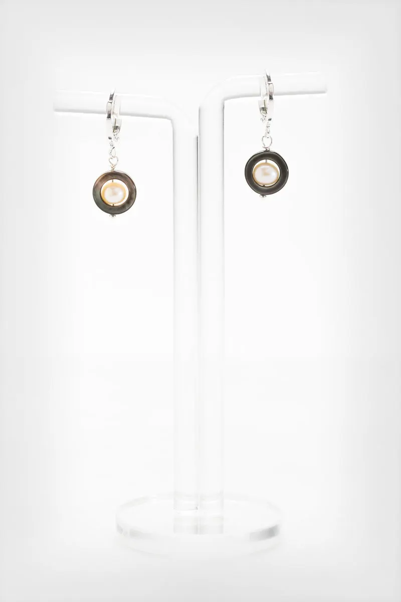 Boucles d'oreilles courtes Sel et Poivre
