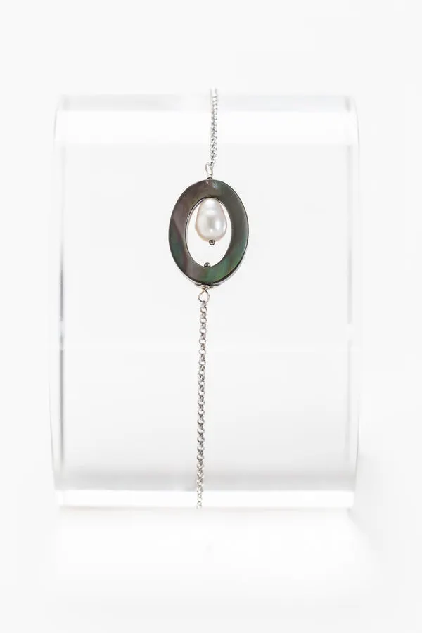 Bracelet ovale Sel et Poivre