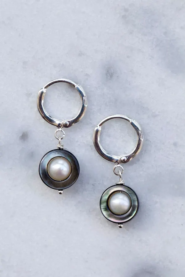 Boucles d'oreilles courtes Sel et Poivre