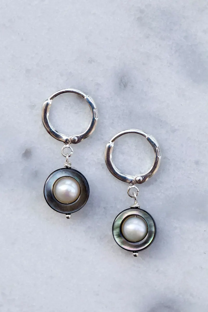 Boucles d'oreilles courtes Sel et Poivre